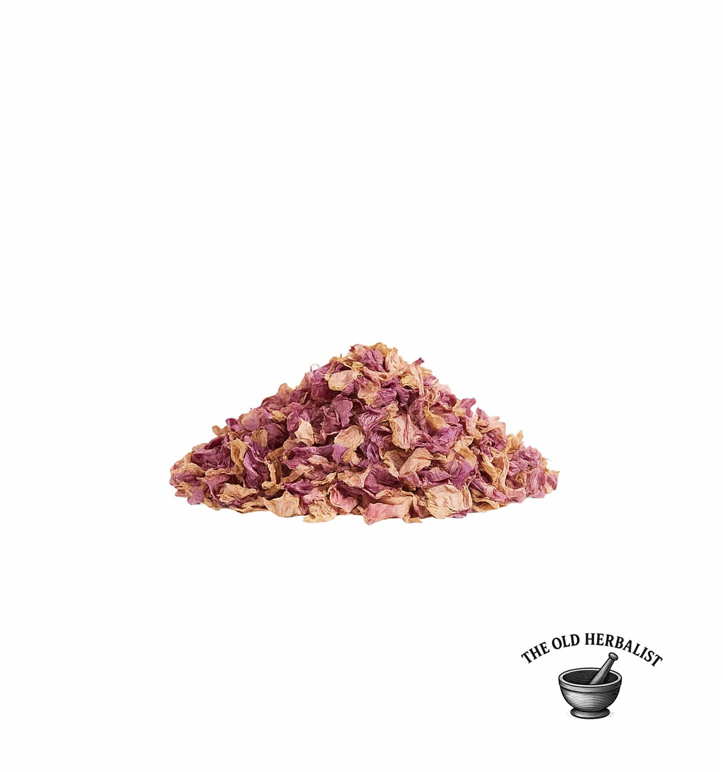 pile of Dried Bulgarian rose petals