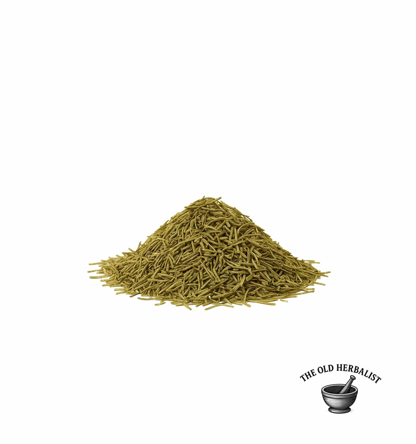 pile of Dried horsetail herb