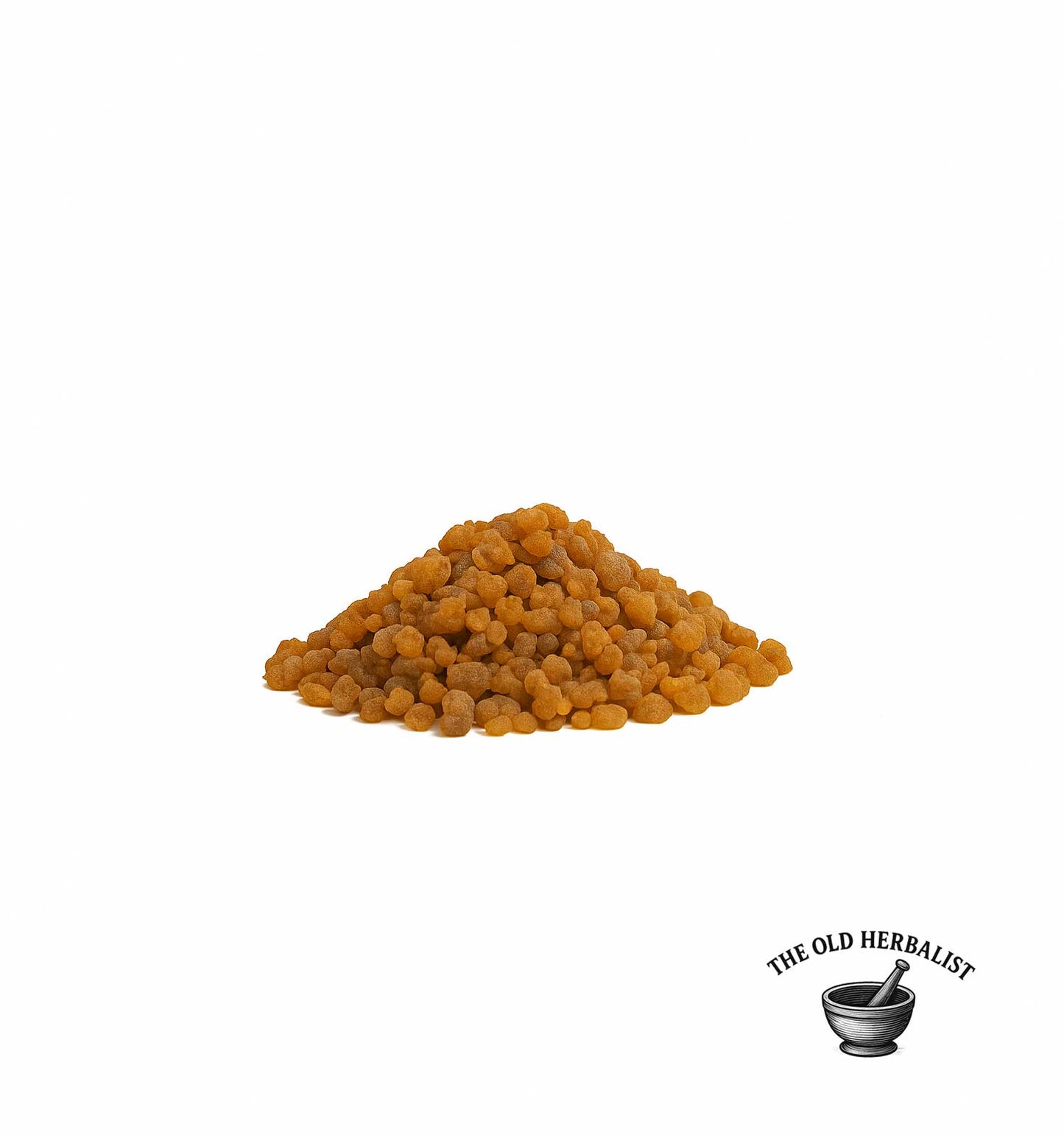 pile of Dried myrrh resin granules