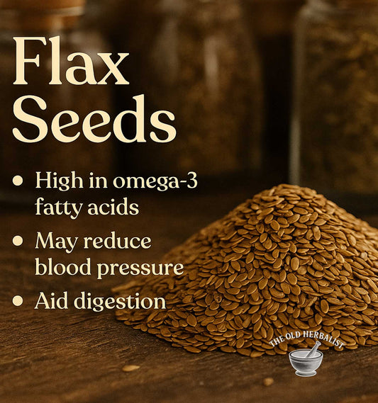 Brown flax seeds close-up for cooking and herbal use.