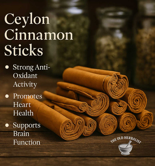 Whole Ceylon cinnamon sticks for tea and culinary use.