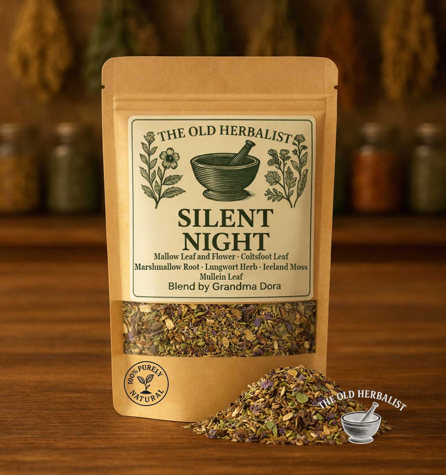 Silent Night herbal tea blend for snoring and night breathing comfort
