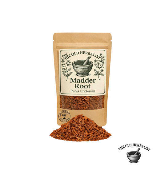 Package of Madder Root with product and brand label on a white background