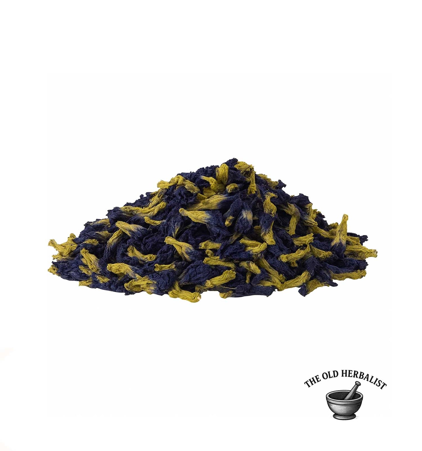 Butterfly pea flower petals for blue tea and natural coloring.