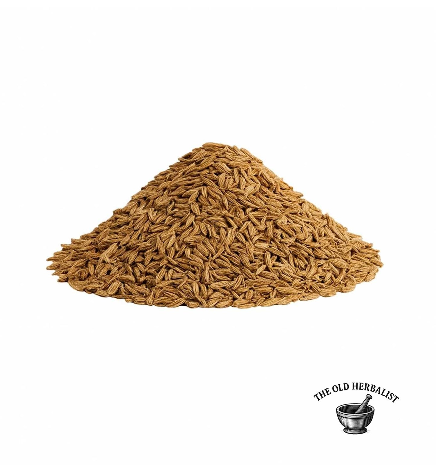 Dried caraway seeds for cooking and herbal use.