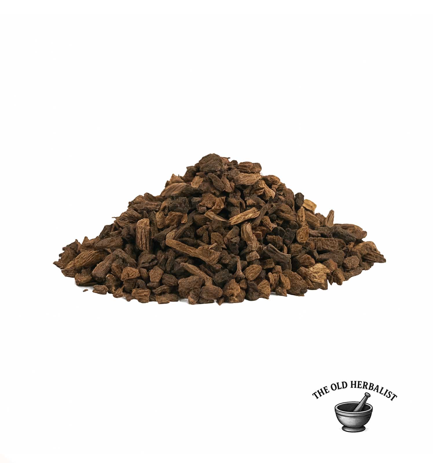 Natural comfrey root cut pieces for traditional herbal use.