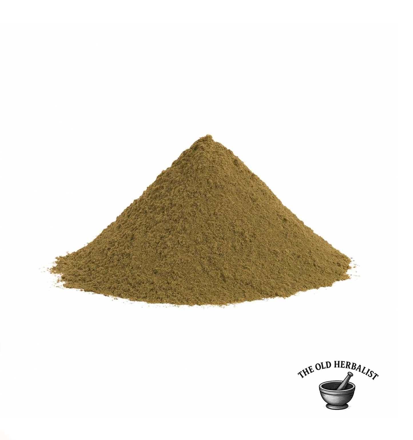Finely ground brown seaweed powder for culinary use.