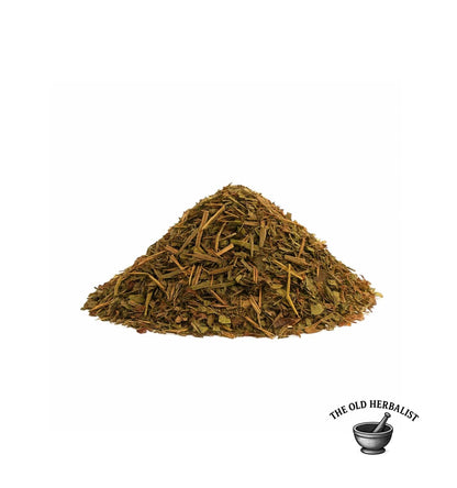 Loose cut cinquefoil herb for herbal tea and traditional use.
