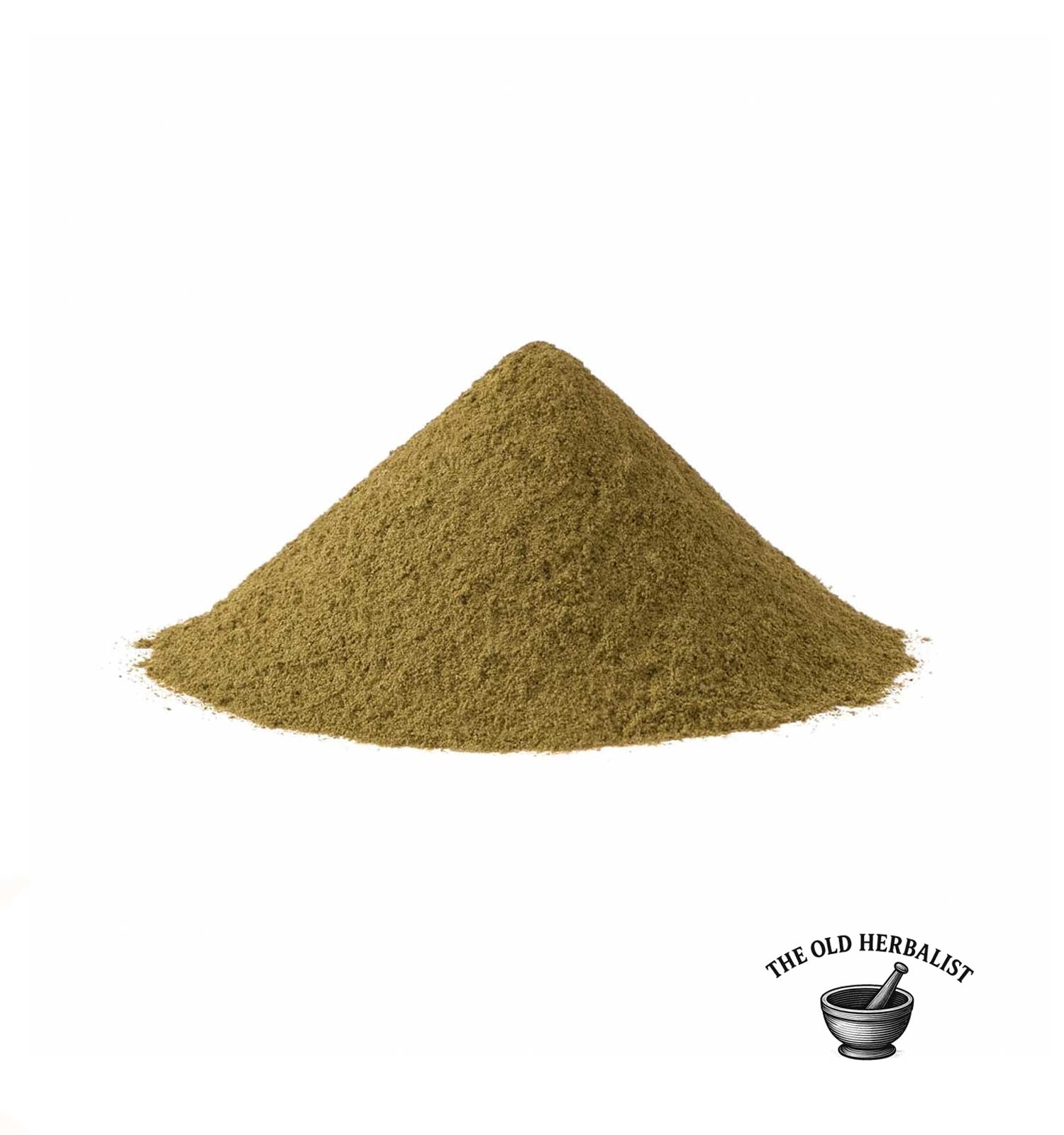 Finely ground nettle leaf powder with natural green color.