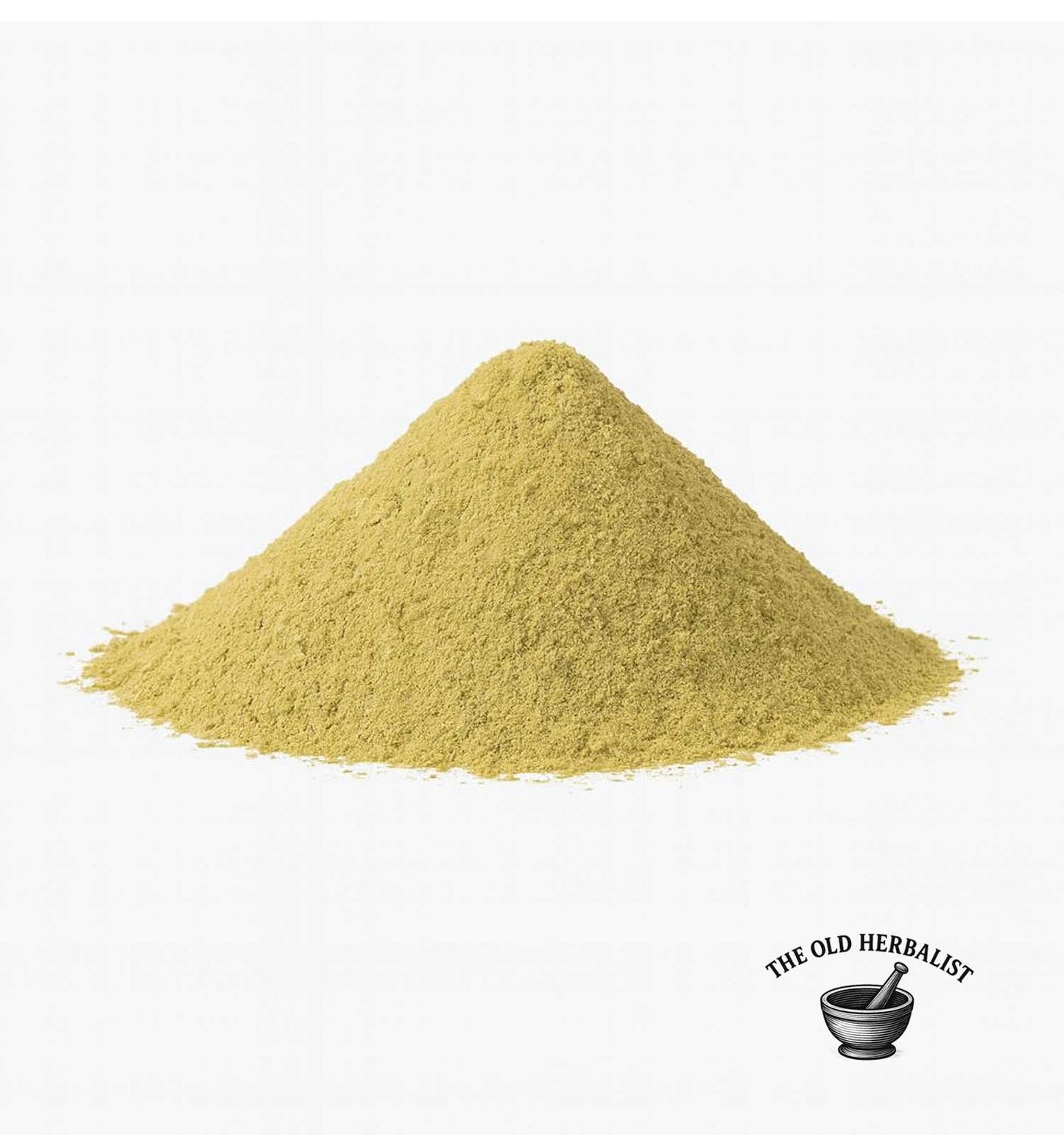 Finely ground tribulus powder for tea and wellness use.