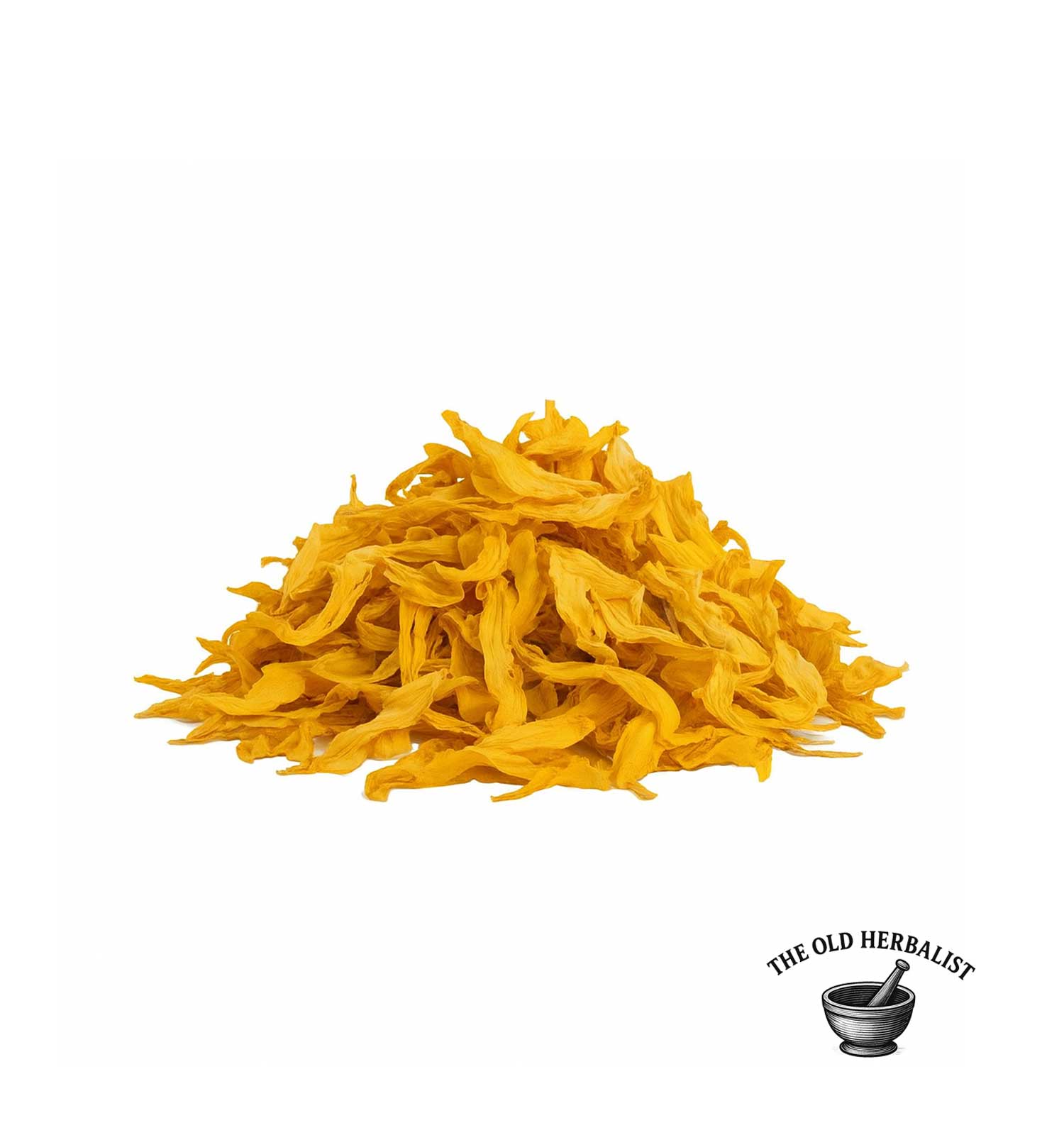 Golden sunflower petals for tea, culinary, and decorative use.