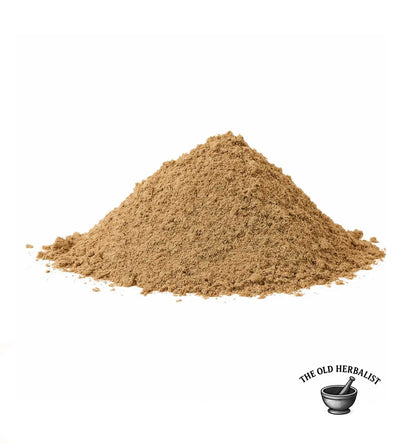 Ground milk thistle seeds for culinary and herbal use.