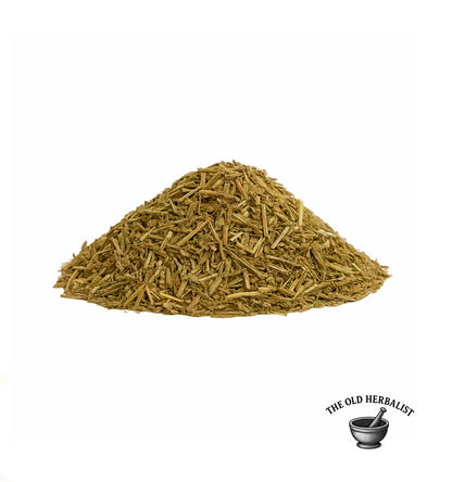 Loose cut knotgrass herb for herbal tea and wellness use.