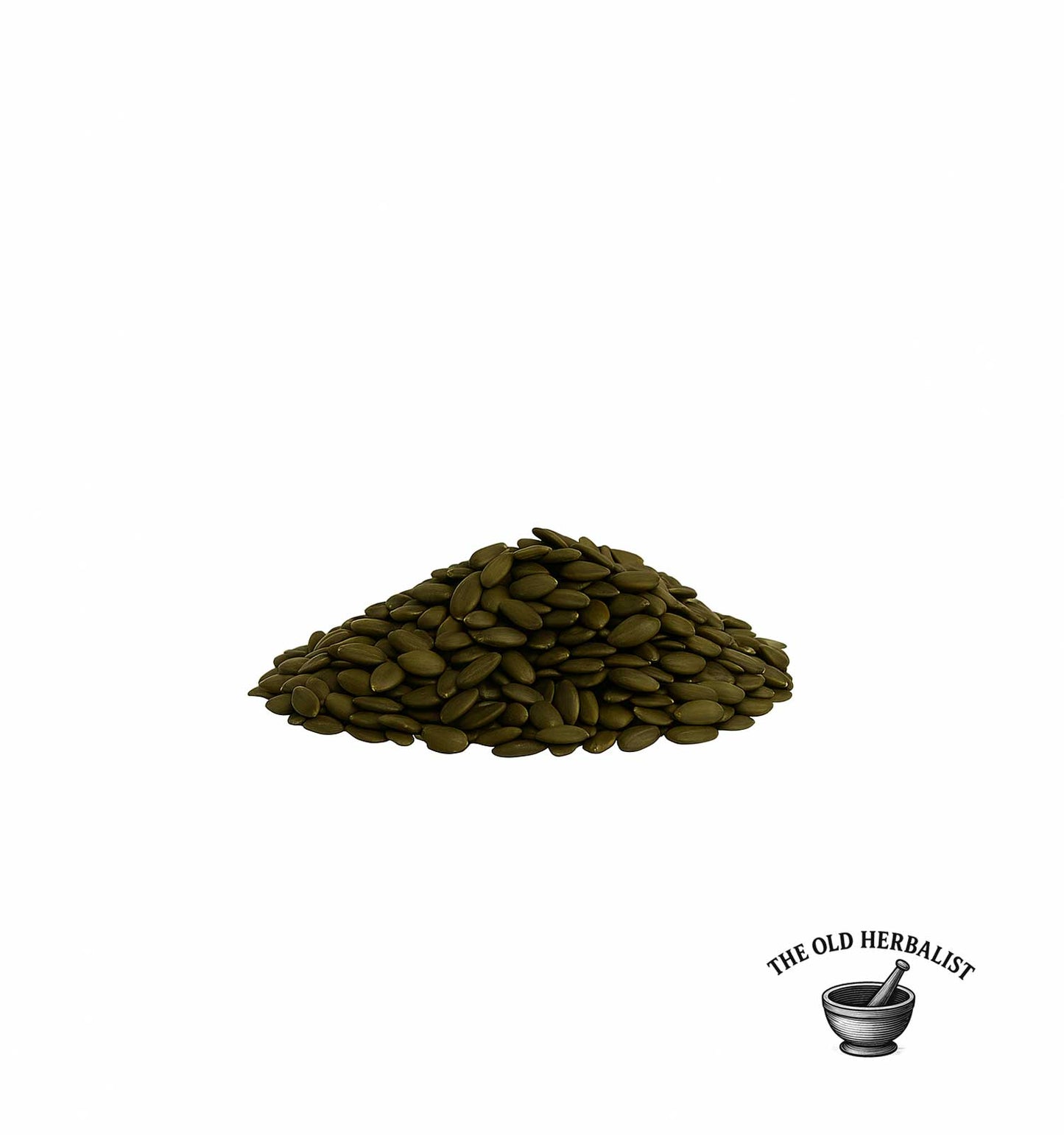 pile of hulled pumpkin seeds