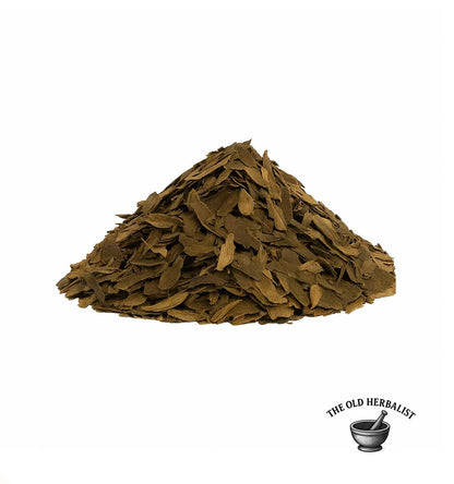 Loose ginkgo leaf for tea and traditional herbal use.