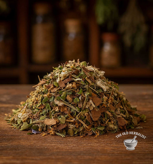 Traditional chest and respiratory herbal tea blend.
