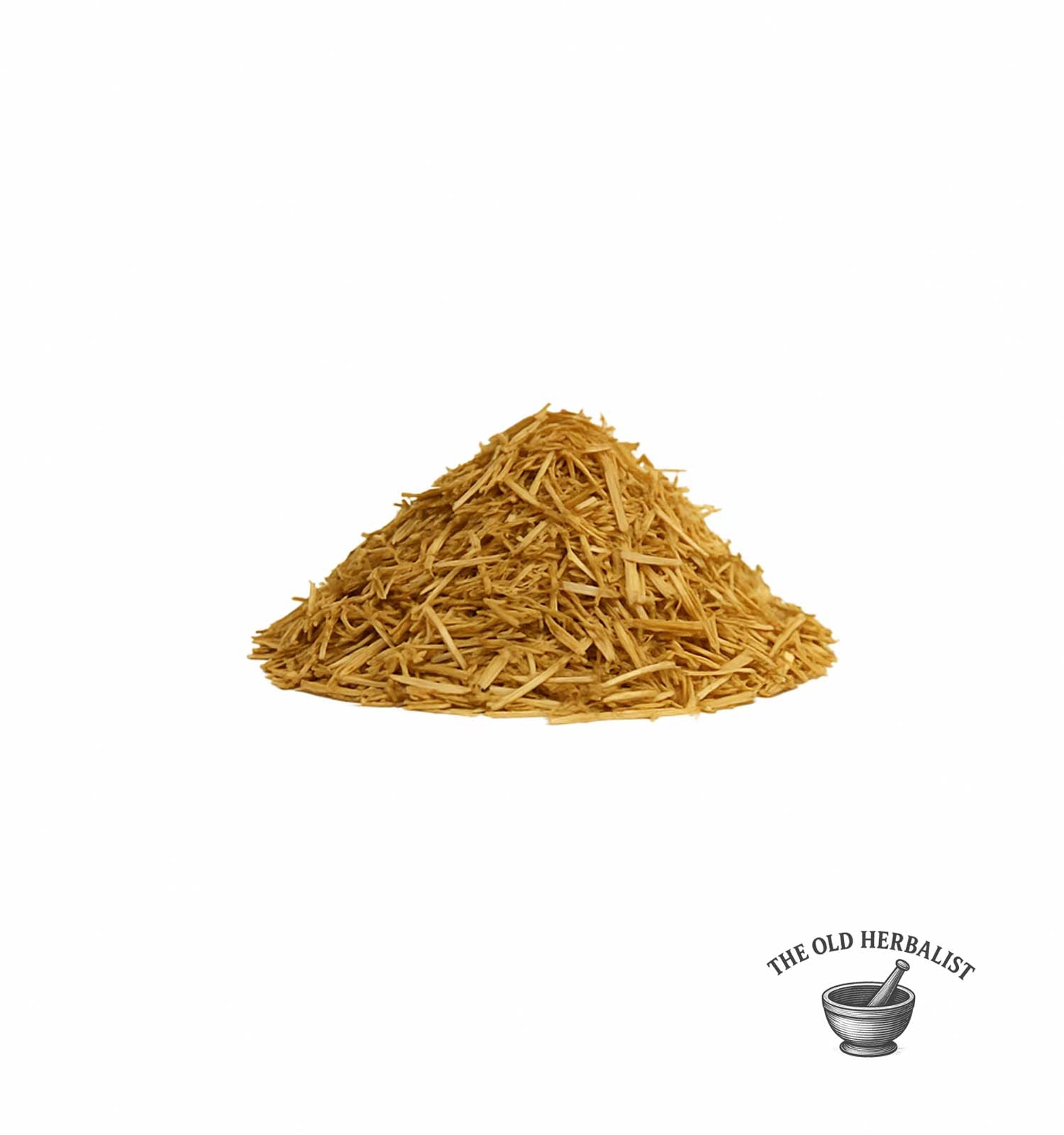 pile of Dried feverfew herb