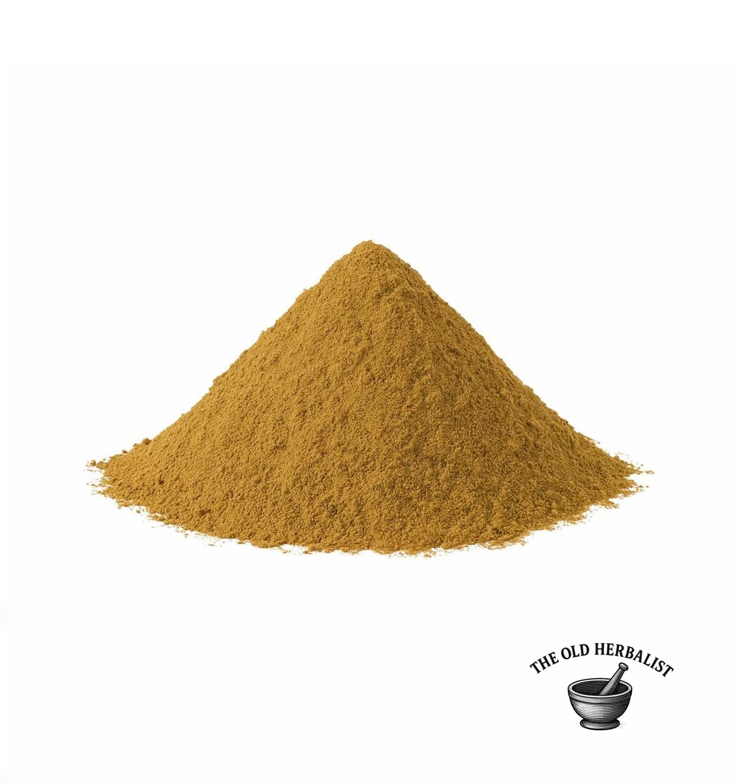 Finely ground licorice root powder for tea and culinary use.