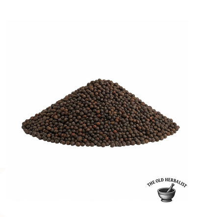 Whole black mustard seeds for cooking and herbal use.