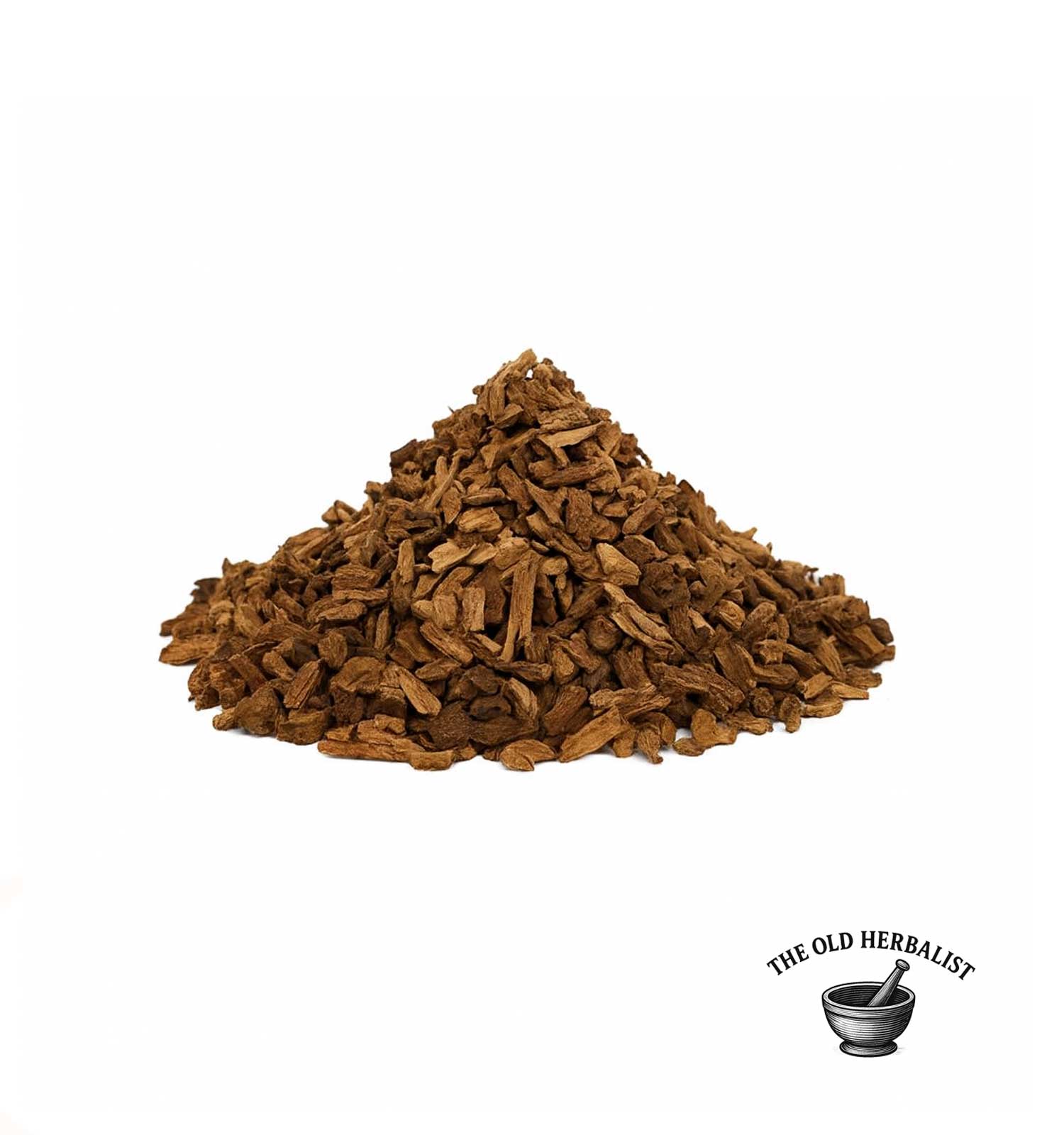 Cut asparagus root pieces for herbal tea and wellness.
