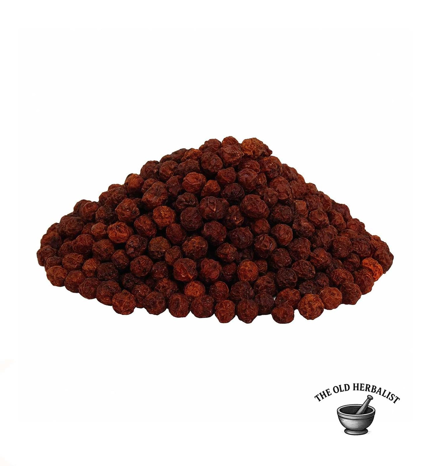 Whole cowberry berries dried for tea and culinary use.