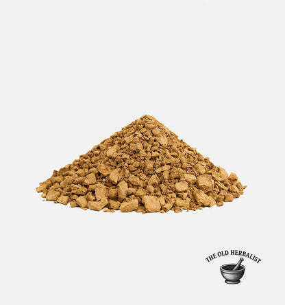 Cut calamus root pieces for traditional herbal use.