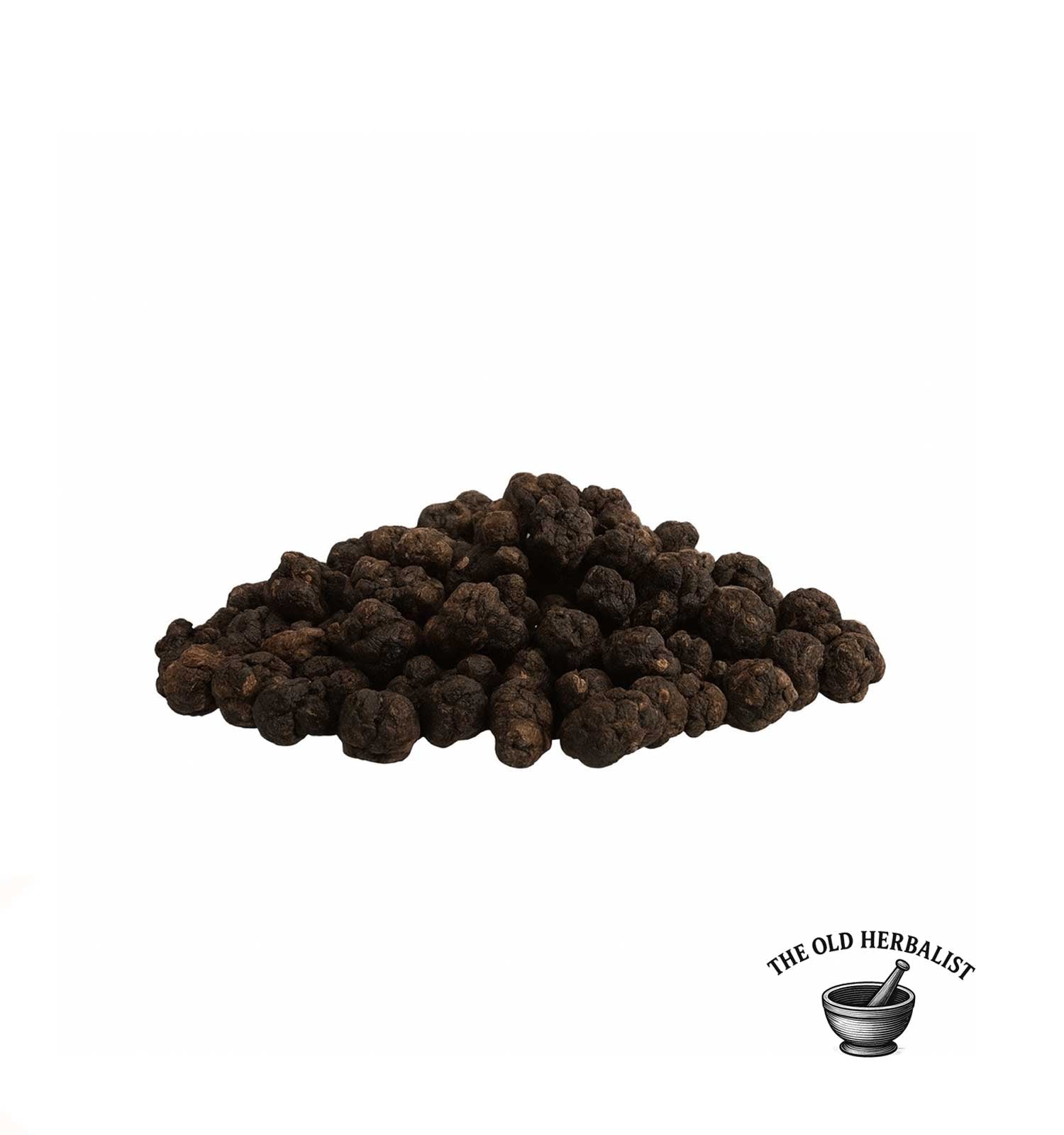 Whole dried noni fruit for herbal tea and wellness use.