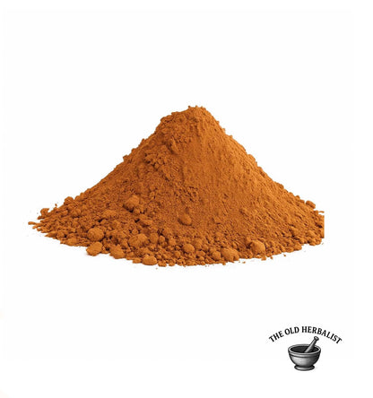 Unsweetened alkalized cacao powder for baking and drinks.