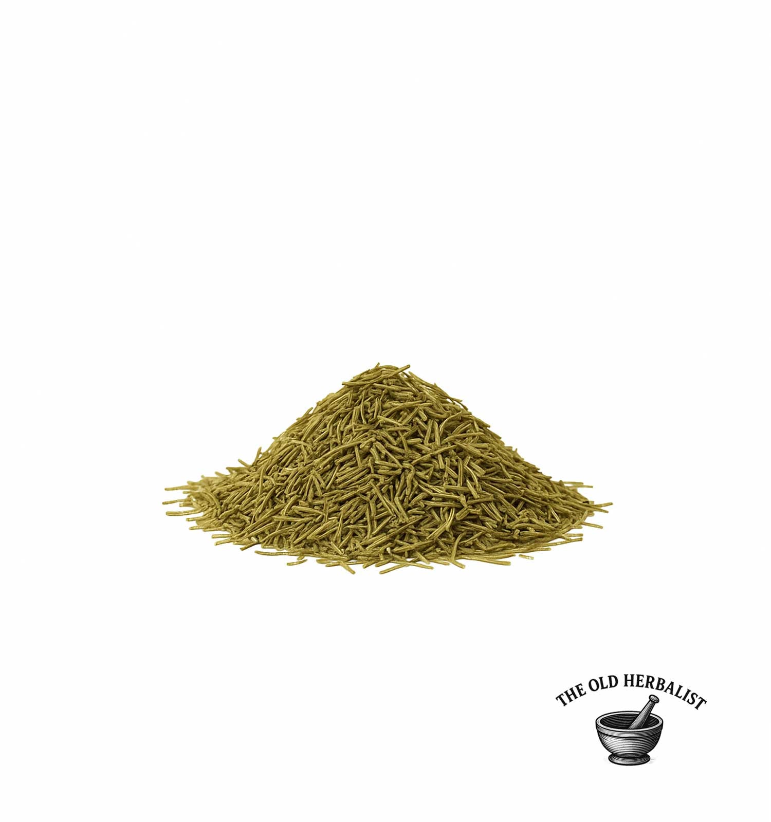 pile of Dried horsetail herb