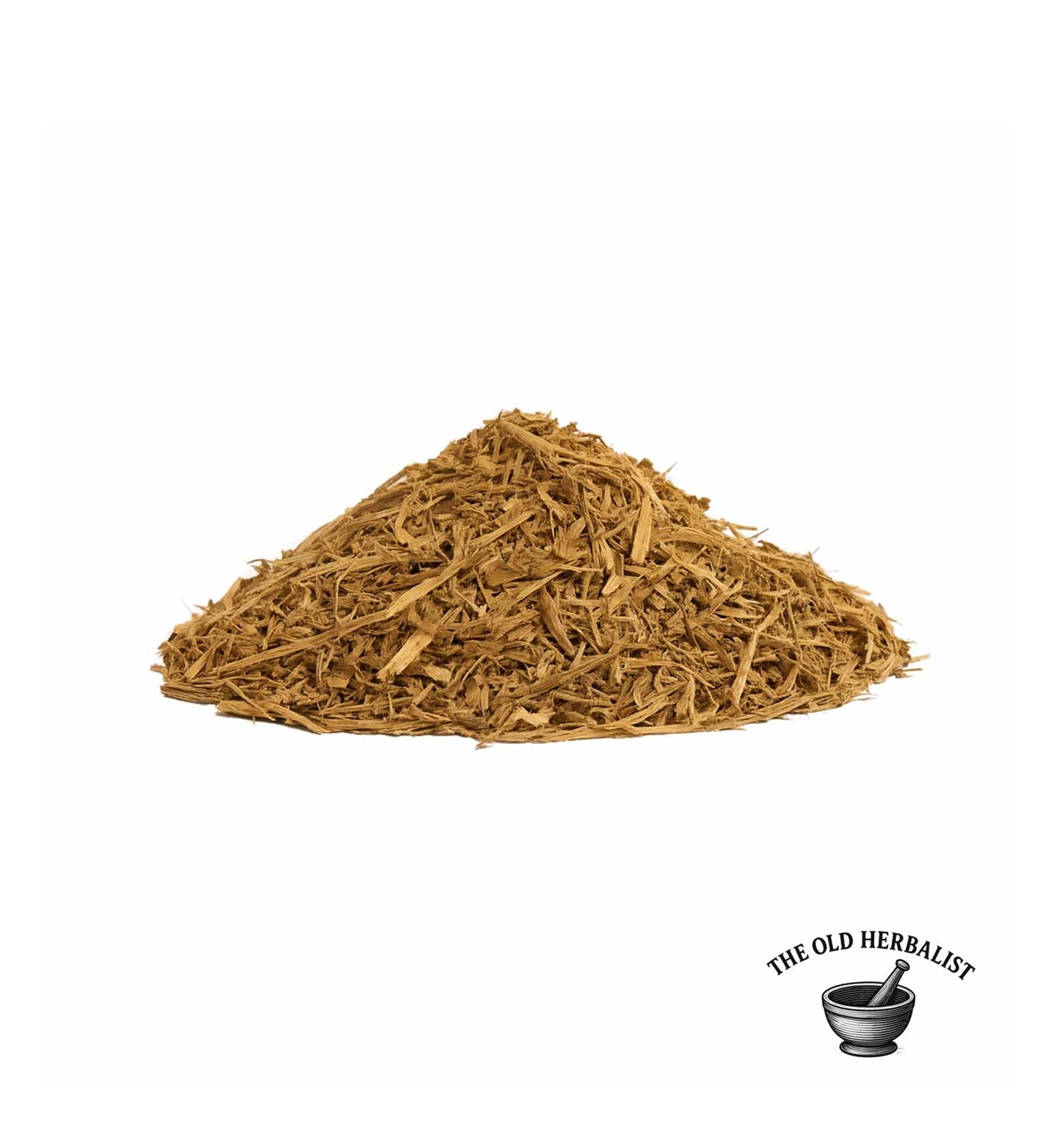 Loose cut couch grass root for herbal tea and wellness use.