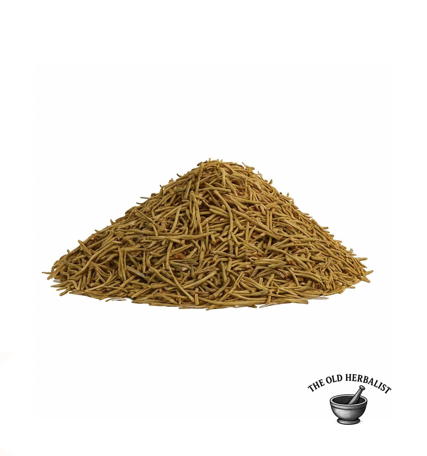 Whole dried rosemary leaves for cooking and herbal use.