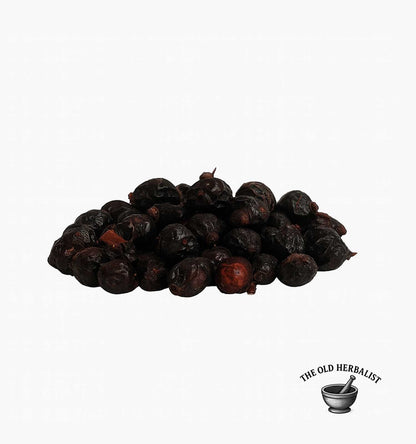 Whole Rosa canina rosehips for tea and culinary use.