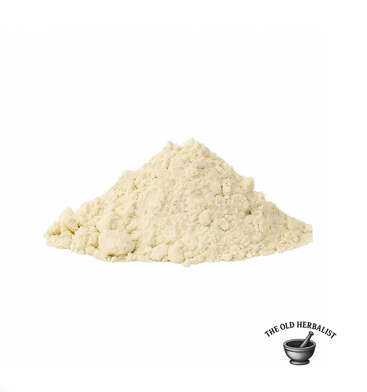 Finely ground horseradish root powder for culinary use.