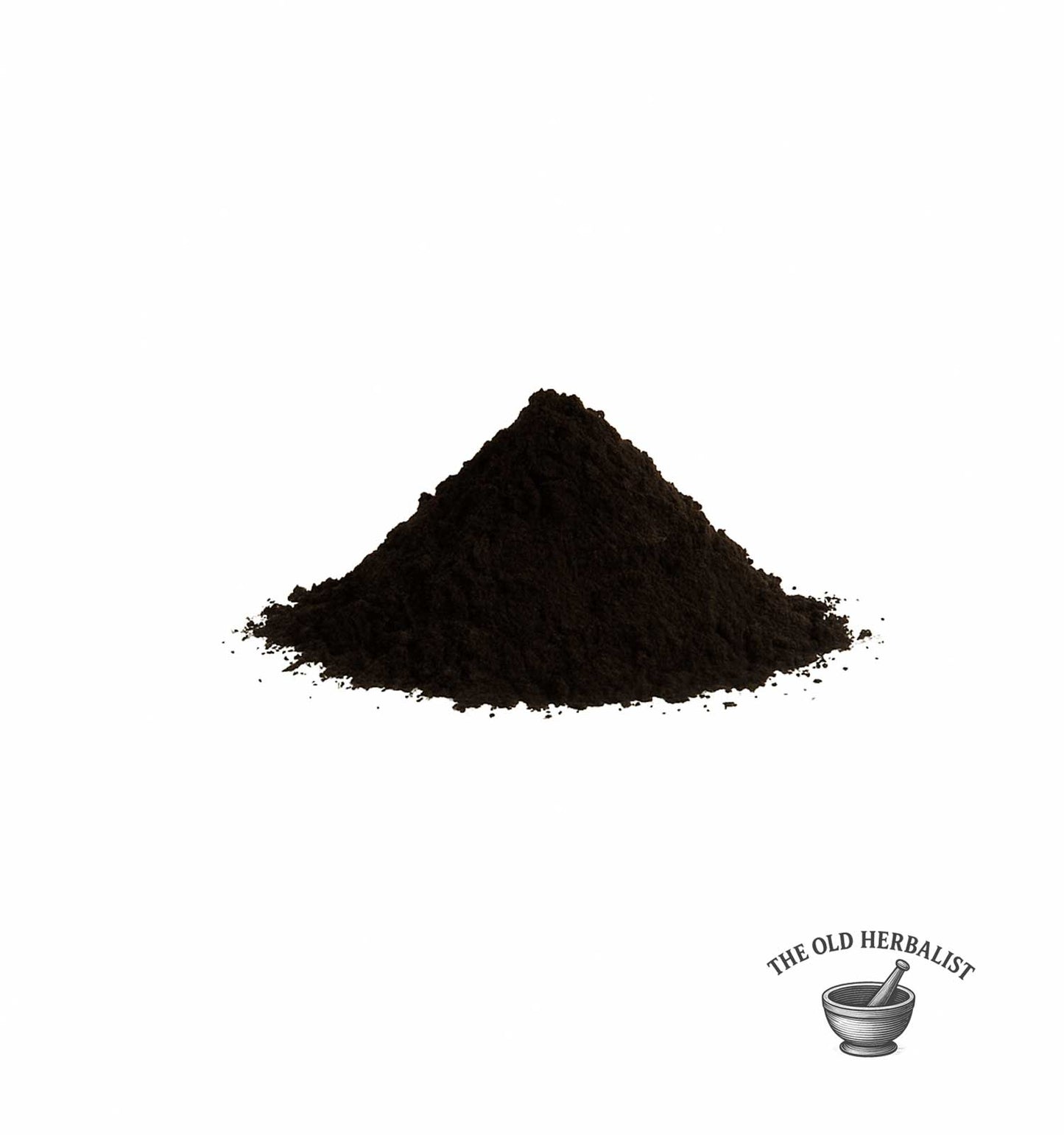 Finely ground black elderberries for tea and culinary use.