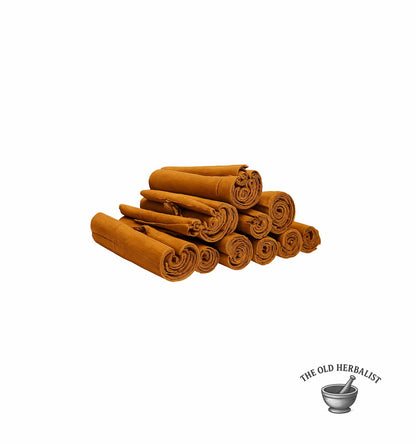 Whole Ceylon cinnamon sticks for tea and culinary use.