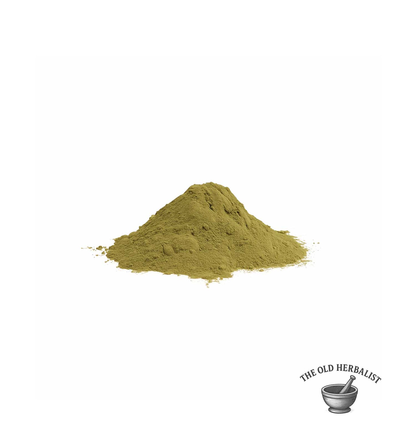 Finely ground henna powder from Lawsonia inermis for cosmetic use.
