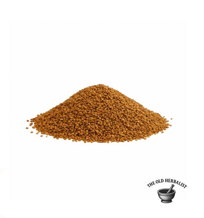 Dried alfalfa seeds for fresh sprouts and tea.