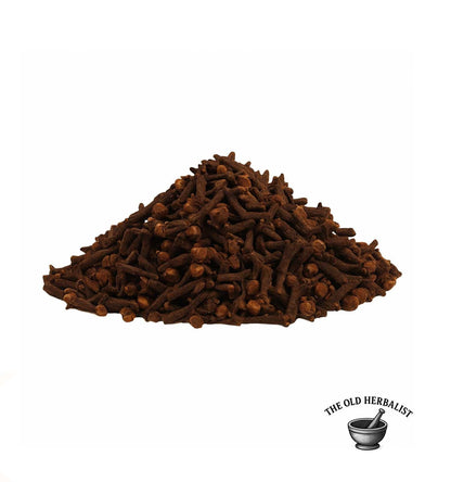 Dried whole clove buds for cooking and tea.