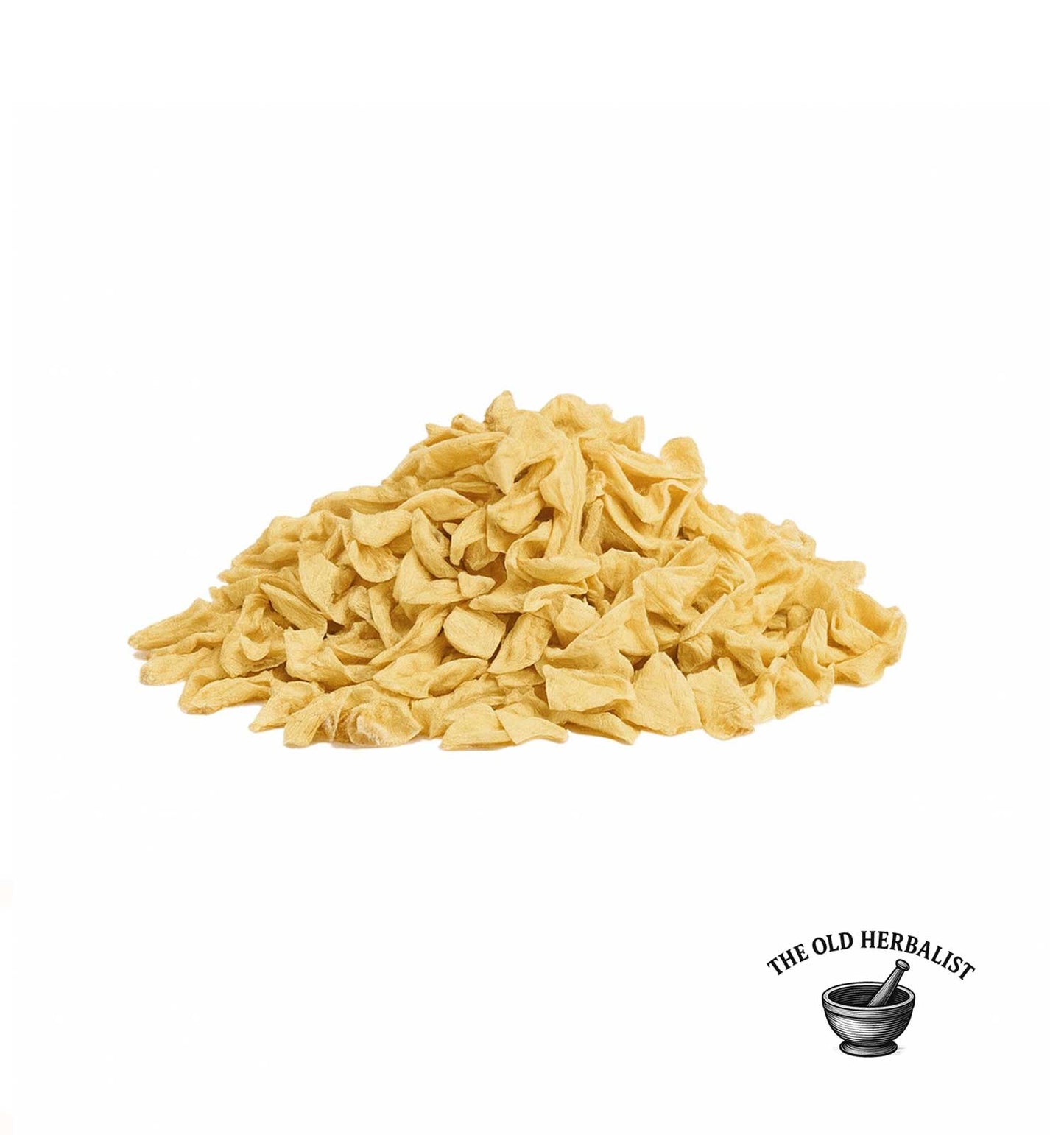 Cut parsley root for tea and culinary use.