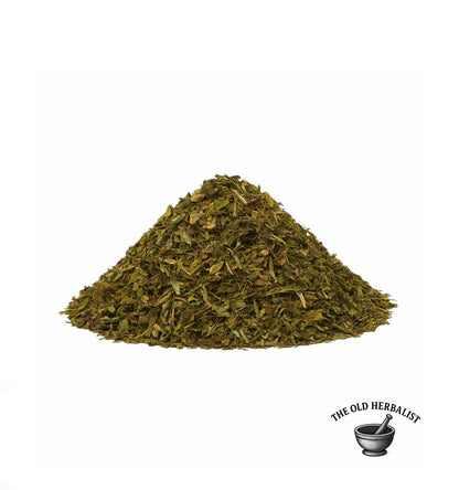 Loose spearmint leaves for culinary and herbal use.