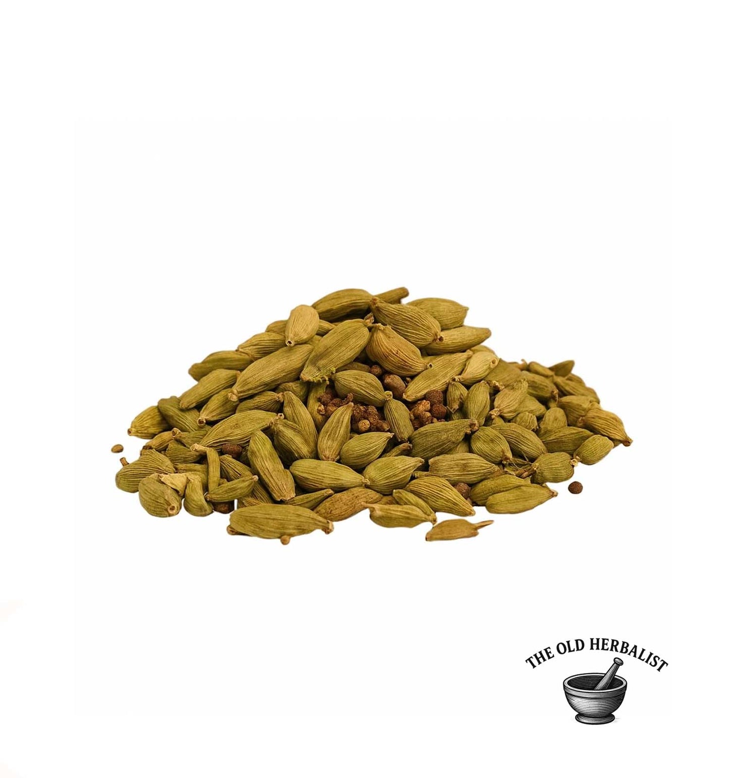 Whole cardamom pods for tea and culinary use.
