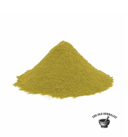 Finely ground myrtle leaf powder for tea and culinary use.