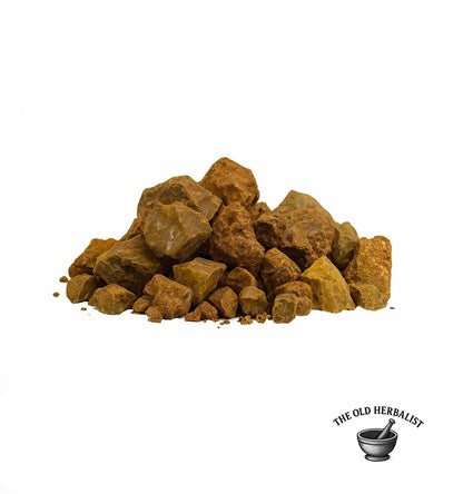 Natural Aloe arborescens dried extract chunks for traditional use.