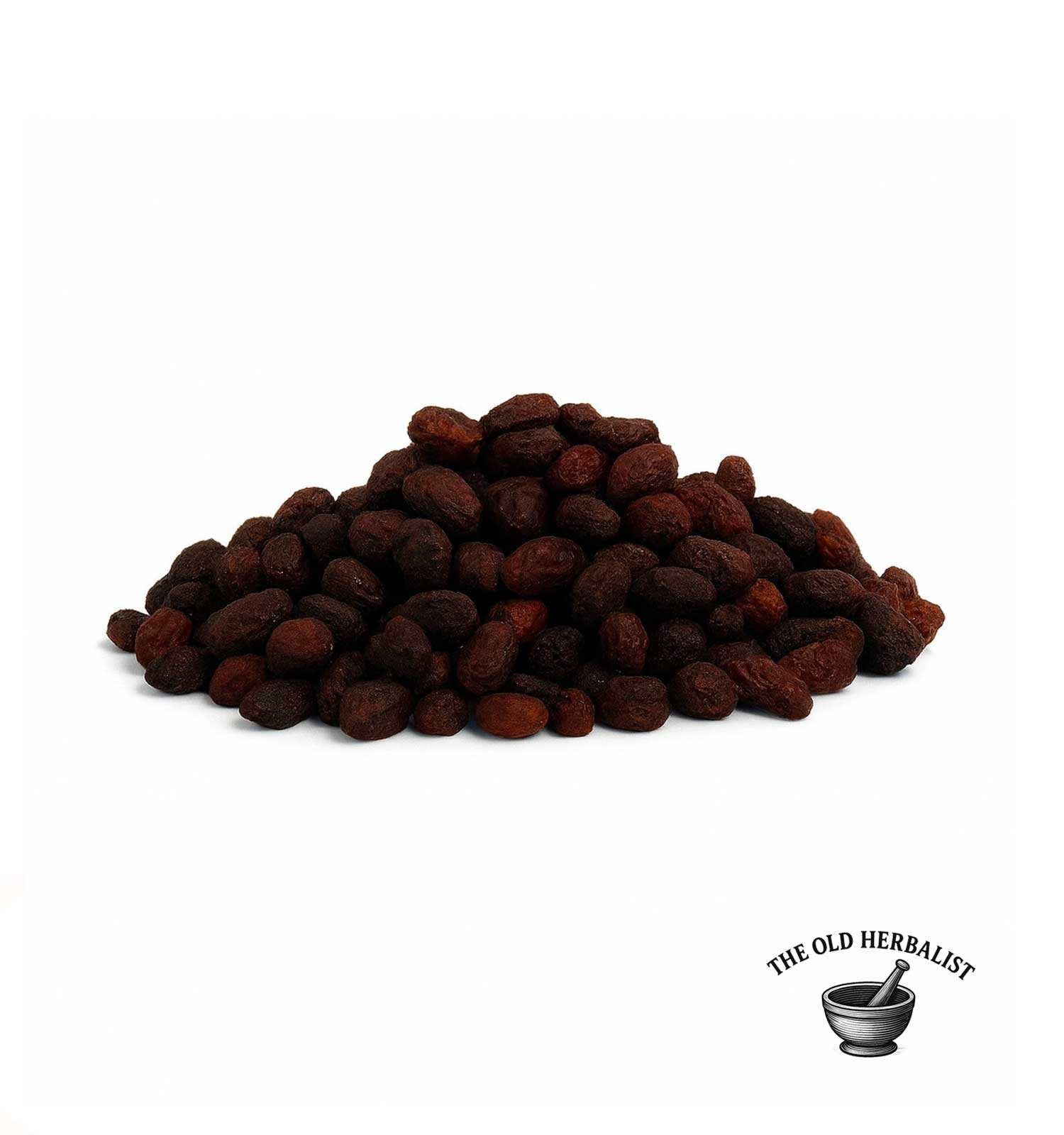 Whole dried dogwood berries for tea and culinary use.