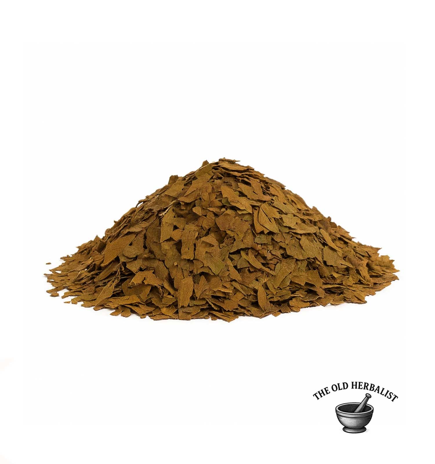 Loose walnut leaf pieces for tea and traditional use.