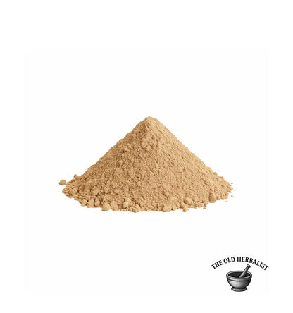 Fine Rhassoul clay powder for skin and hair care rituals.