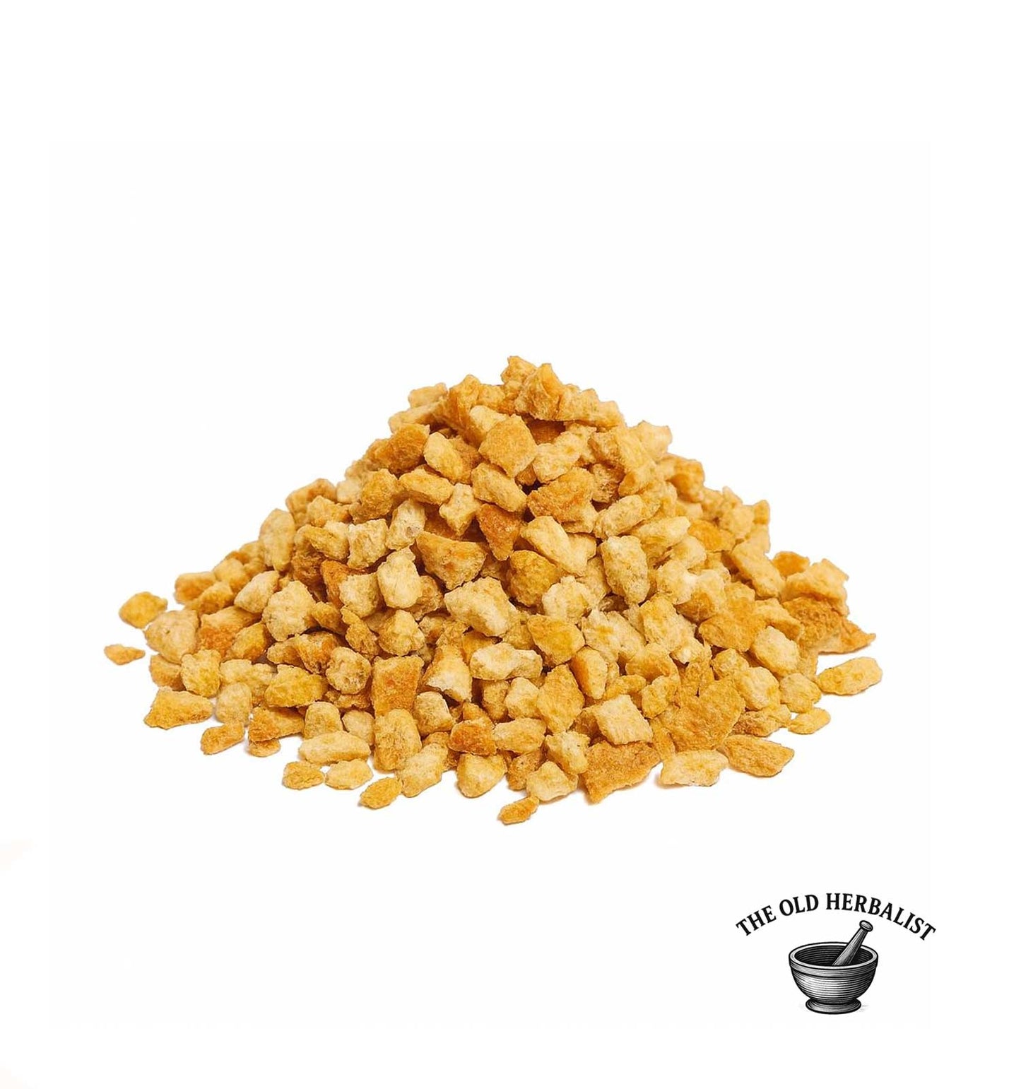 Natural dried orange peel pieces for tea and baking.