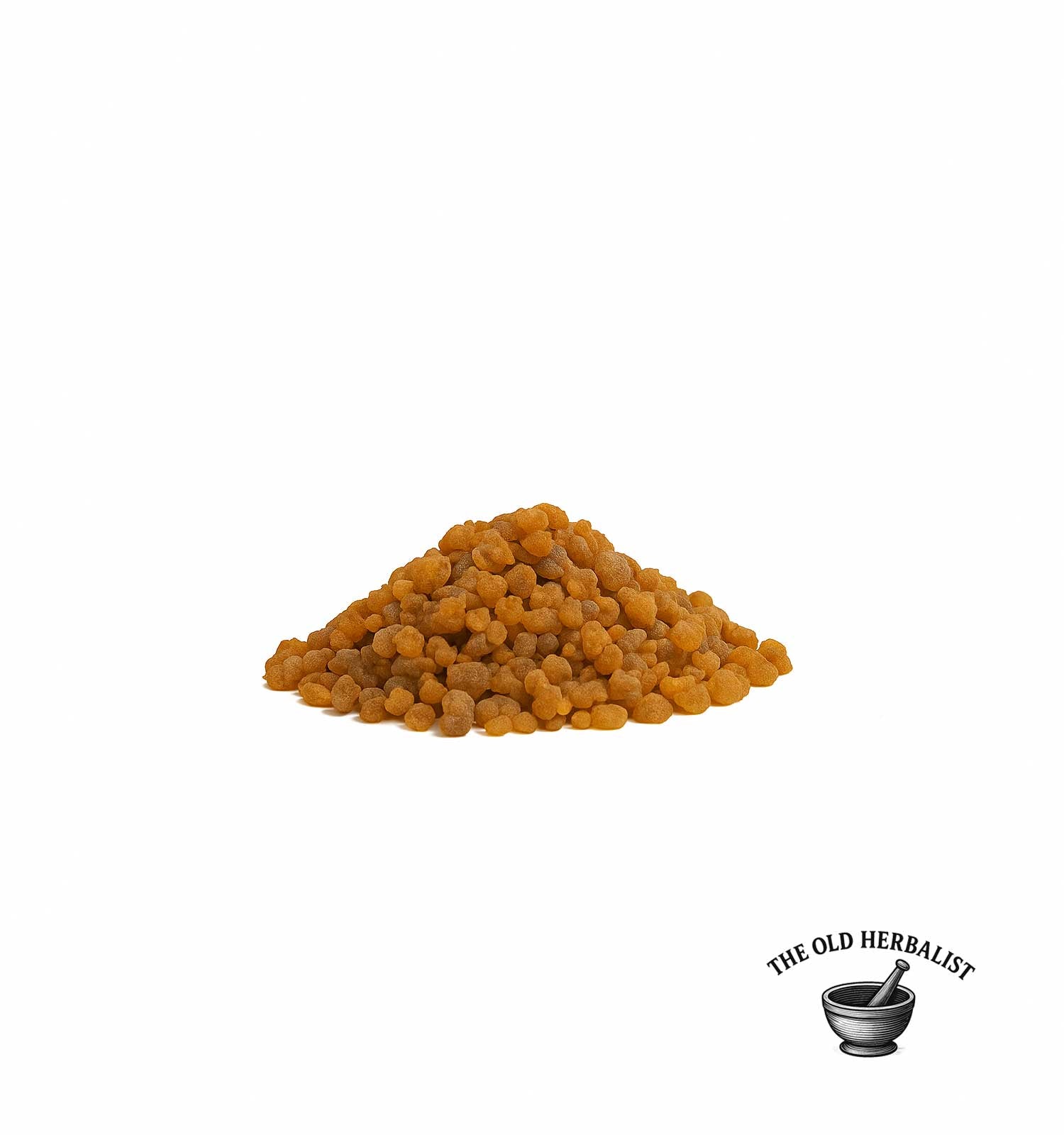 pile of Dried myrrh resin granules