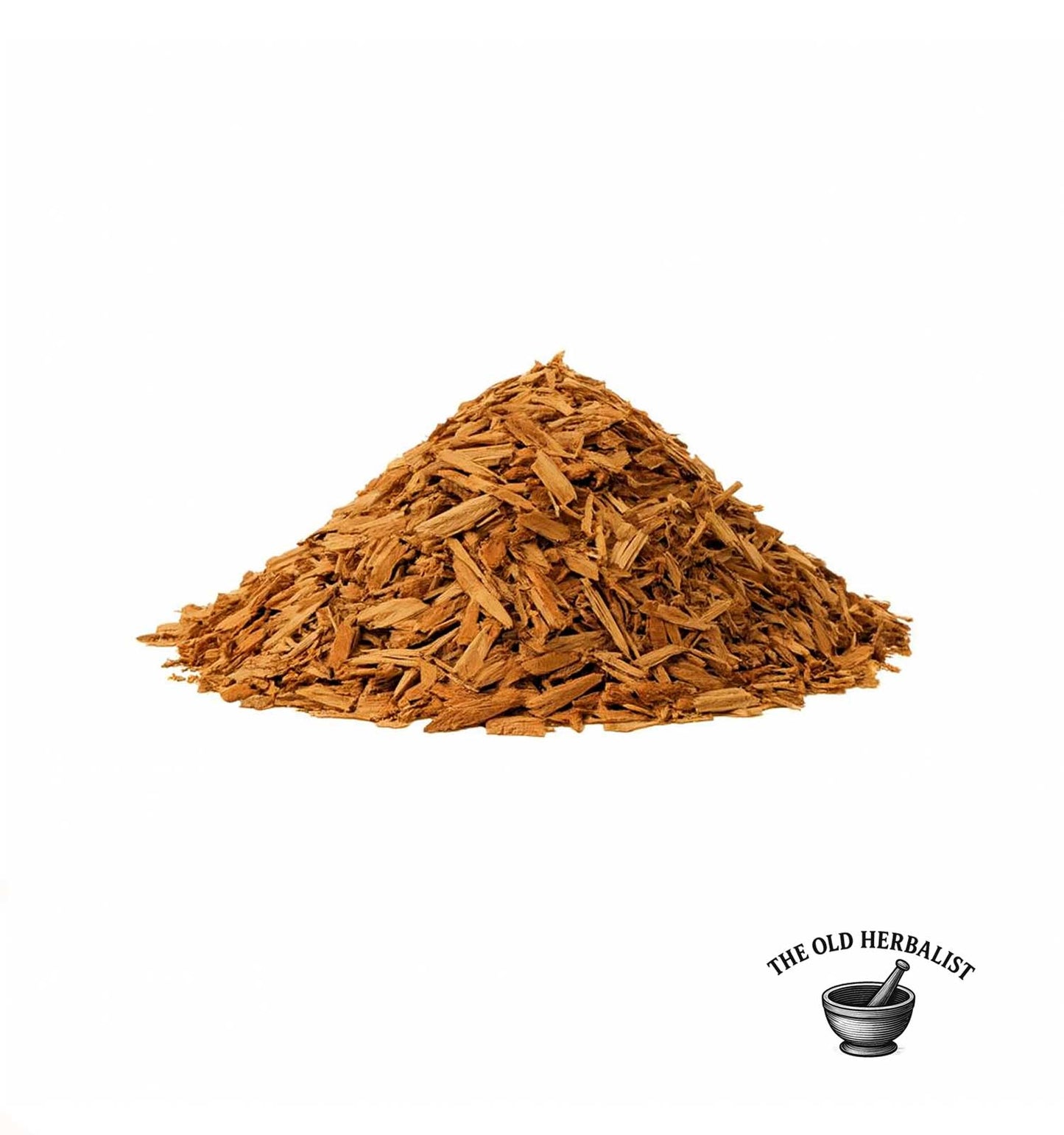 Loose white willow bark pieces for traditional herbal use.