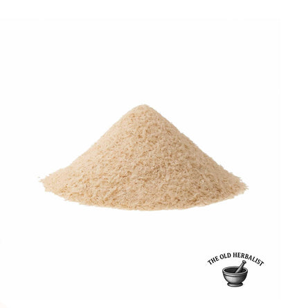 Finely ground psyllium husk powder for culinary and wellness use.